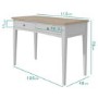 Darley Two Tone TV Unit in Solid Oak and Light Grey - TV's up to 53"