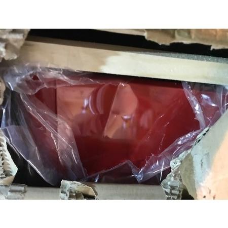 GRADE A3 - Smeg FAB32RRD3UK Fifties Style Frost Free Right Hand Hinge Freestanding Fridge Freezer - Red