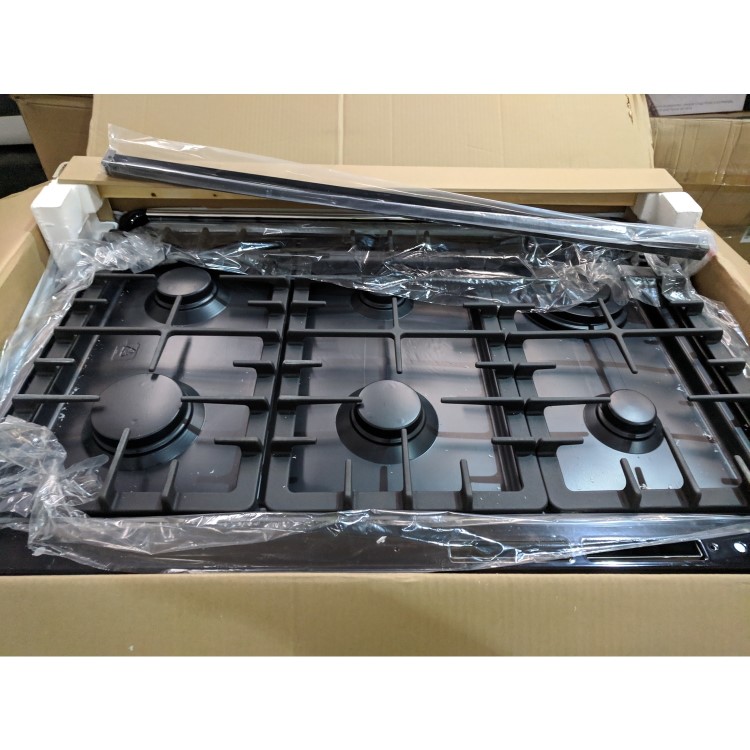 GRADE A2 - Smeg TR93BL Victoria Triple Cavity 90cm Wide Dual Fuel Cooker Black