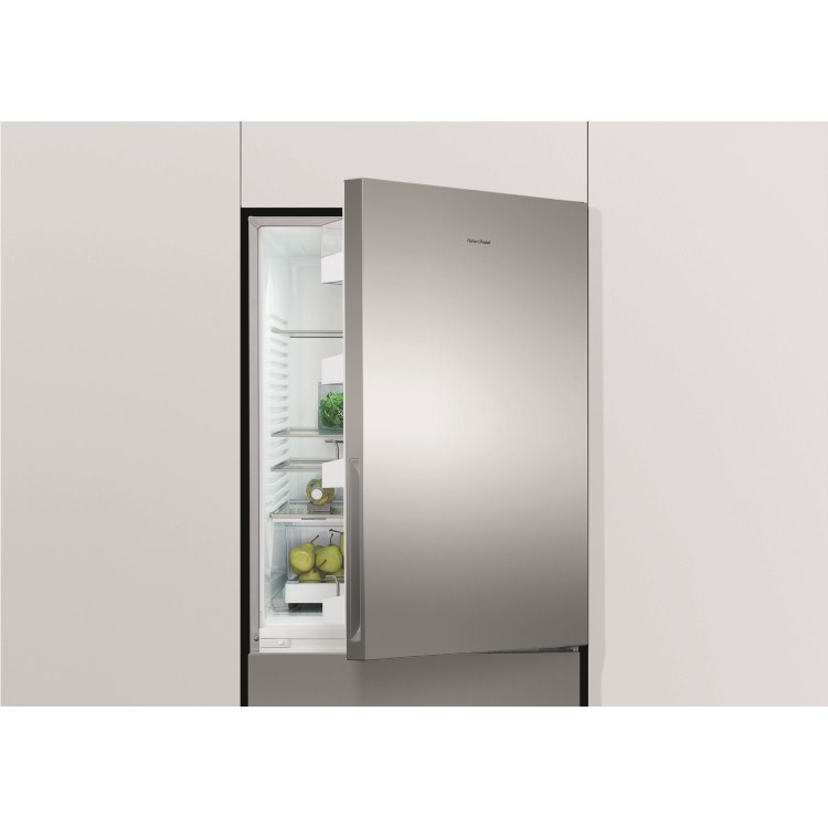 Fisher & Paykel RF522BRPX6 25231 - 79cm Wide Right Hand Hinge Handleless Freestanding Fridge Freezer Stainless Steel