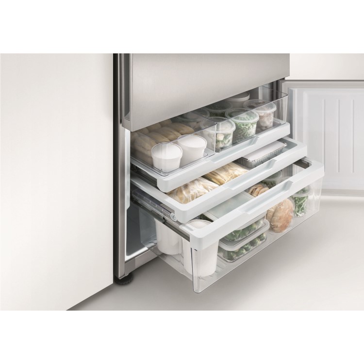 Fisher & Paykel RF522BRPX6 25231 - 79cm Wide Right Hand Hinge Handleless Freestanding Fridge Freezer Stainless Steel