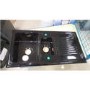 GRADE A2 - Reginox RL401CB 1.5 Bowl Reversible Inset Ceramic Sink Black