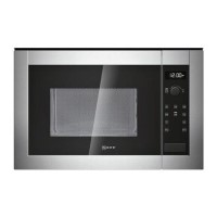 GRADE A2 - Neff H12WE60N0G 900W 25L Built-in Standard Microwave Stainless Steel