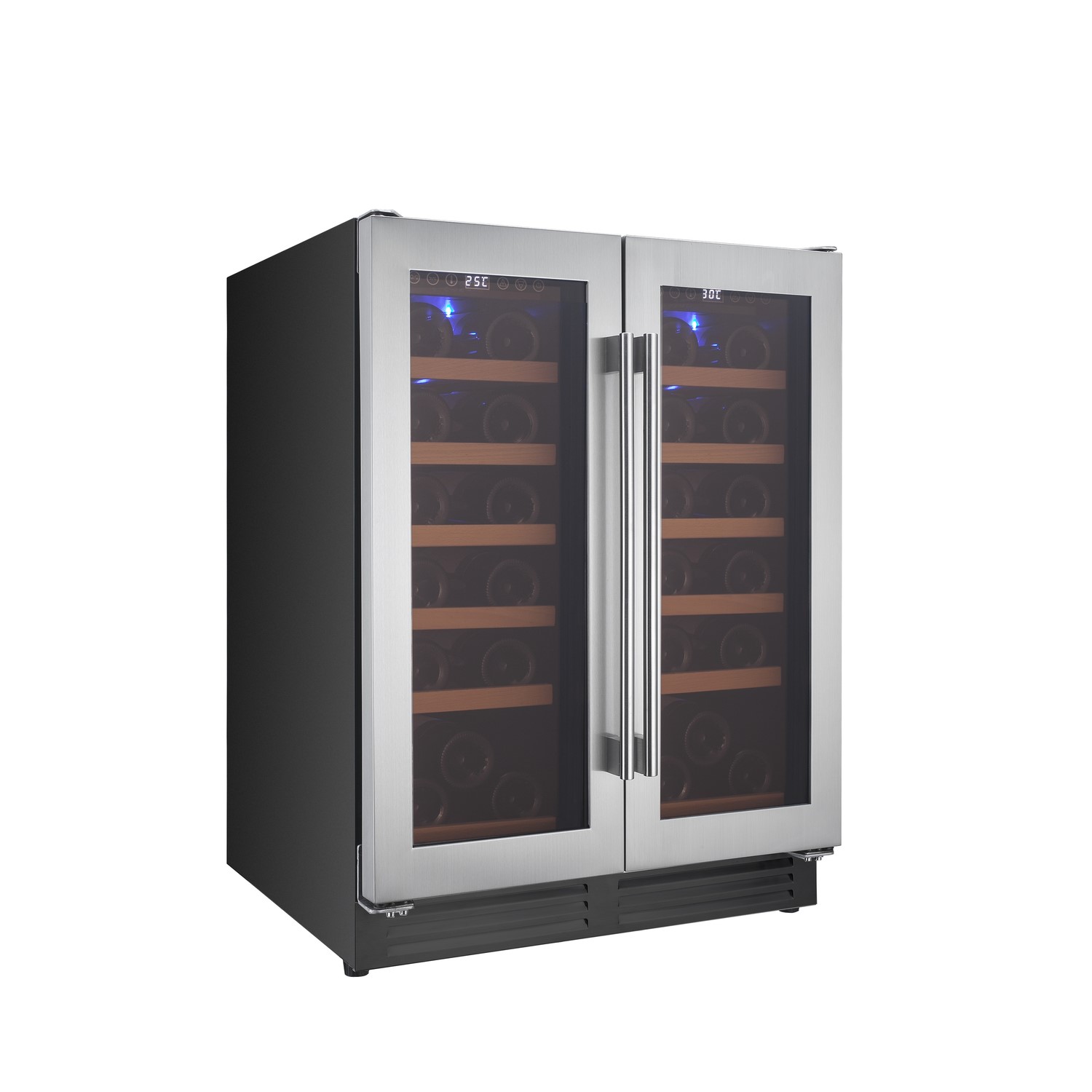 electriQ 36 Bottle Freestanding Under Counter Wine Cooler Dual Zone EQWINE60SDD 5056096009767 eBay