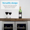 Refurbished electriQ EQWINE60SDD Freestanding 36 Bottle Dual Zone Under Counter Wine Cooler Stainless Steel