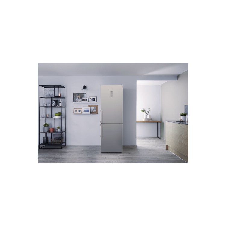 Hotpoint SMP9D2ZXH 346 Litre Freestanding Fridge Freezer 60/40 Split Frost Free 55cm Wide - Silver