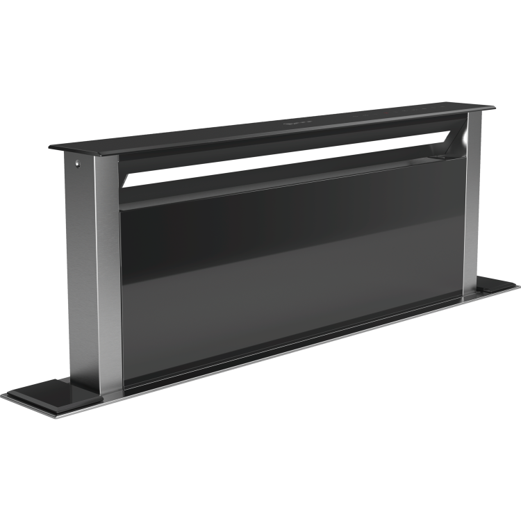 GRADE A2 - Neff D95DAP8N0B 90cm Wide Touch Control Downdraft Extractor - Black Glass