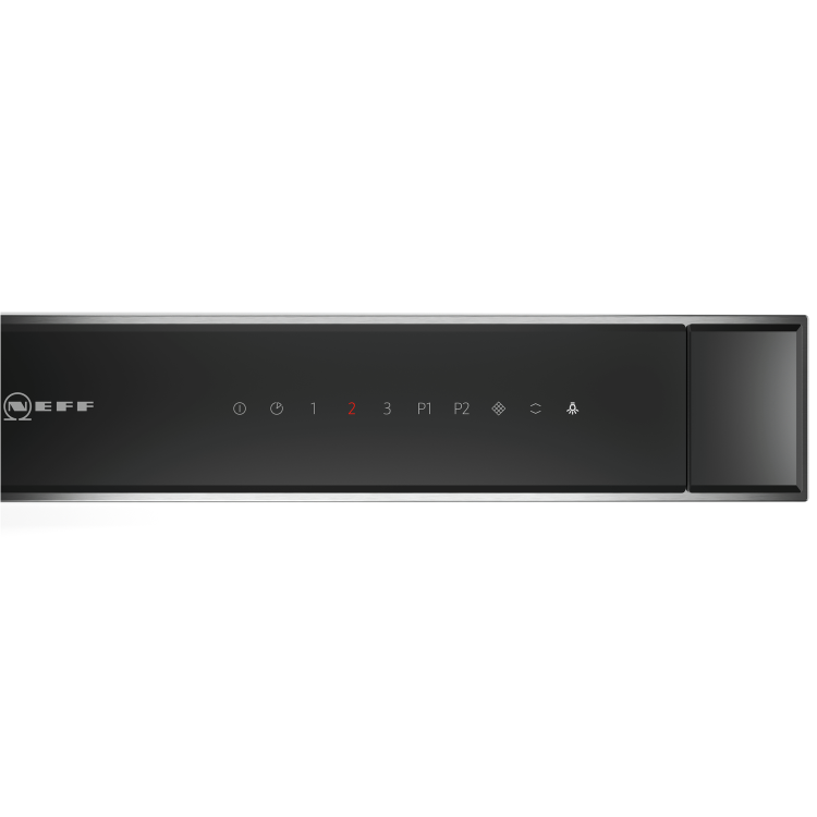 GRADE A2 - Neff D95DAP8N0B 90cm Wide Touch Control Downdraft Extractor - Black Glass