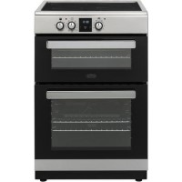 GRADE A3 - Belling FSI608MFTc 60cm Double Oven Electric Cooker With Induction Hob - Stainless Steel