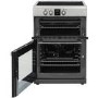 GRADE A3 - Belling FSI608MFTc 60cm Double Oven Electric Cooker With Induction Hob - Stainless Steel