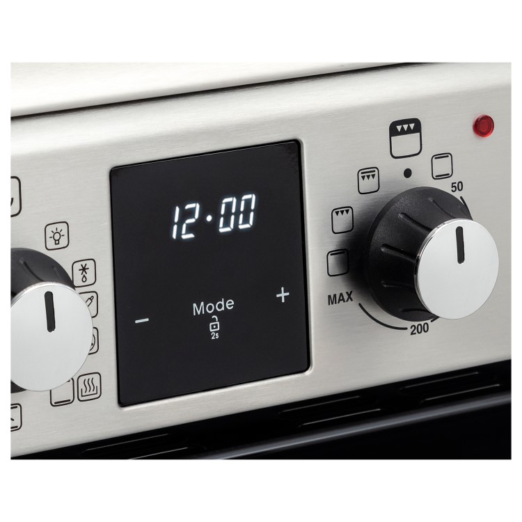 GRADE A3 - Belling FSI608MFTc 60cm Double Oven Electric Cooker With Induction Hob - Stainless Steel