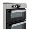 Belling FSI608MFTc 60cm Double Oven Electric Cooker With Induction Hob - Stainless Steel