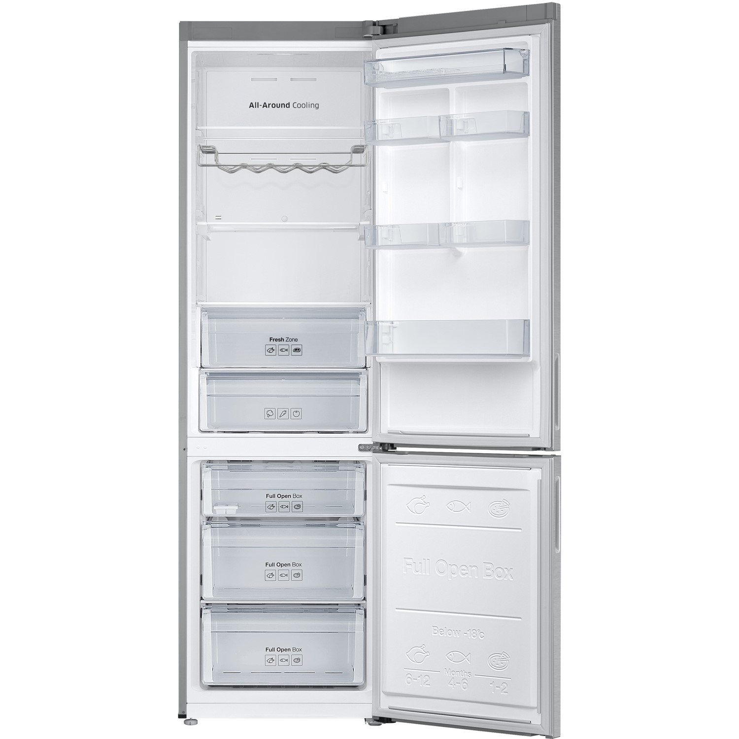 Samsung rb37j5230sa tall fridge on sale freezer