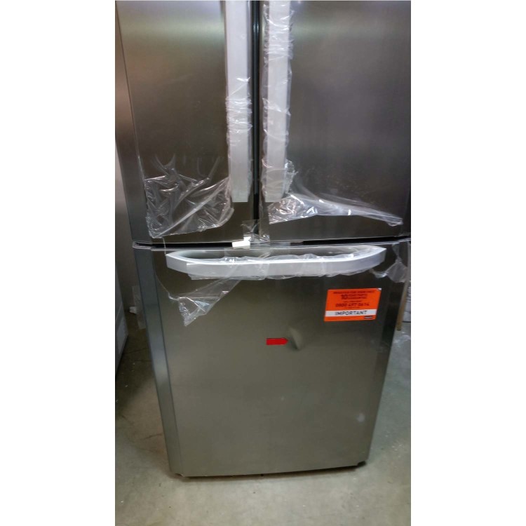GRADE A3 - Hotpoint FFU3DX Day 1 Technology Frost Free 60/40 Freestanding Fridge Freezer With French-style Doors - Stainless Steel