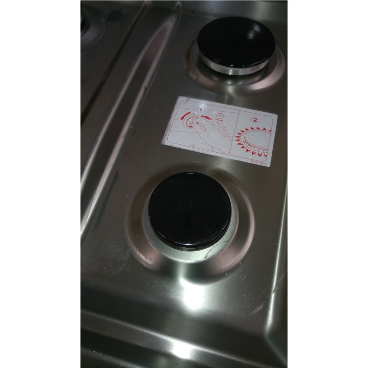 GRADE A2 - Hotpoint HUG61X Ultima 60cm Double Oven Gas Cooker - Stainless Steel