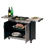 GRADE A2 - Connoisseur Hostess Trolley - Brushed Steel HL6232BS