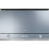 Smeg MP122 Linea 21 L Side-opening Built-in Microwave With Grill - Silver Glass