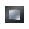 GRADE A2 - Smeg MP122 Linea 21 L Side-opening Built-in Microwave With Grill - Silver Glass