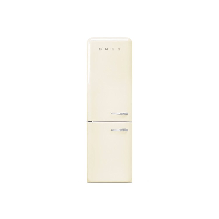 GRADE A2 - Smeg FAB32LCR3UK Fifties Style Frost Free Left Hand Hinge Freestanding Fridge Freezer - Cream