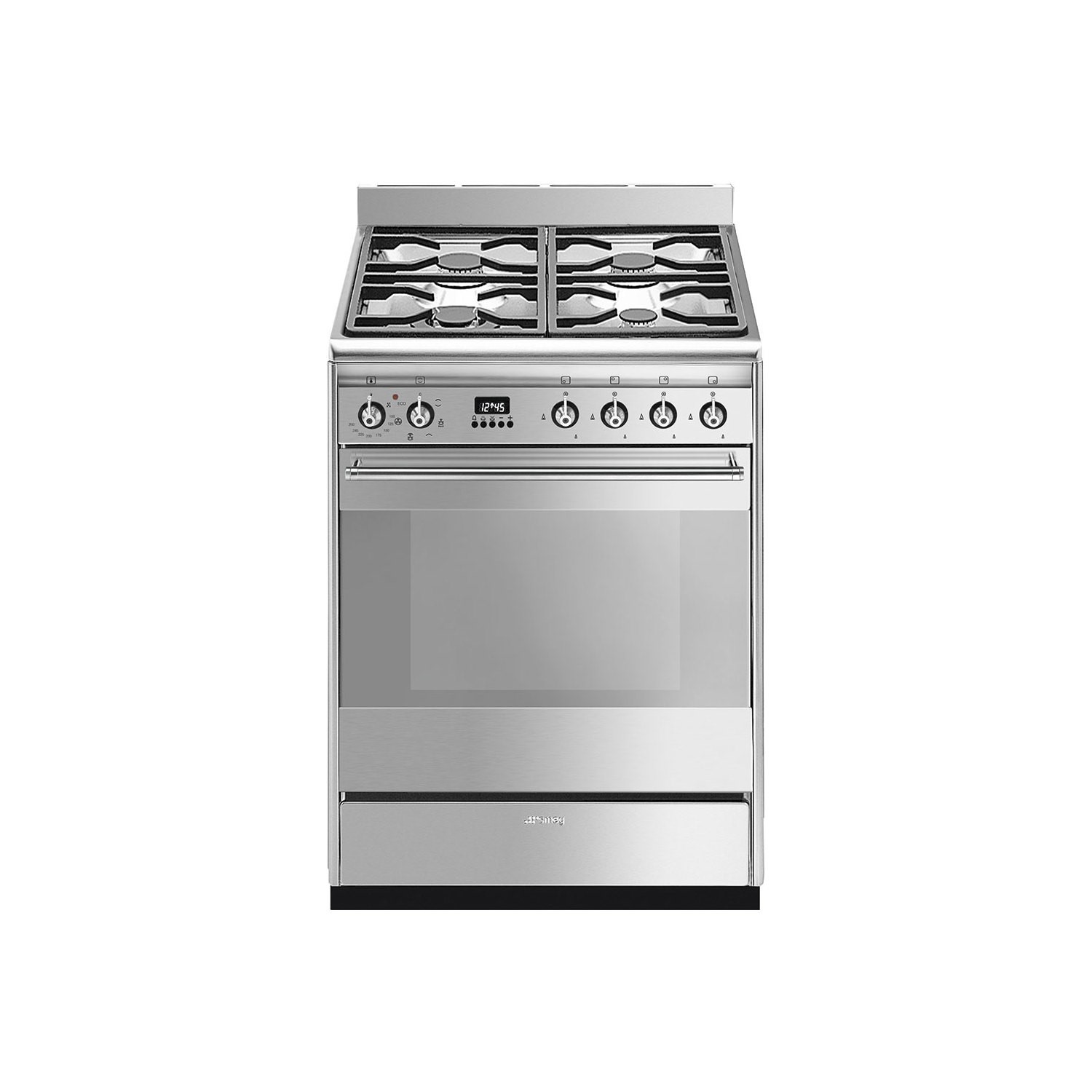 Smeg Concert SUK61MX9 60cm Dual Fuel Cooker - Stainless Steel - A Rated