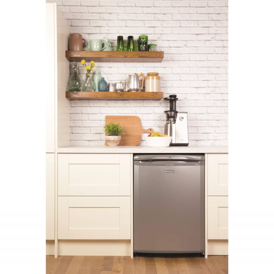 HOTPOINT RLA36G 60cm Wide Under Counter Freestanding Fridge Graphite