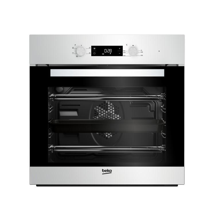 GRADE A2 - Beko BIF22300W Big Capacity 5 Function Electric Built-in Fan Single Oven White