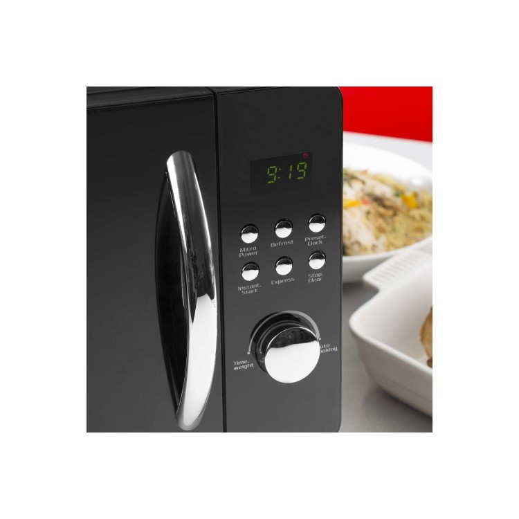 GRADE A2 - Tower T24012 800 Watt 20 Litre Freestanding Microwave Oven - Black