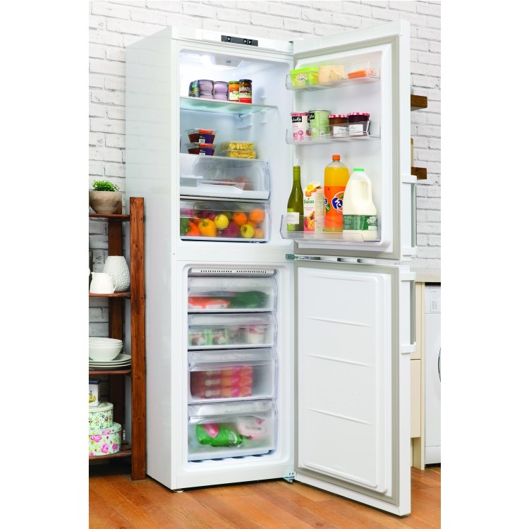 Hotpoint LAG85N1IWH Frost Free 50/50 Split 296L Freestanding Fridge Freezer - White