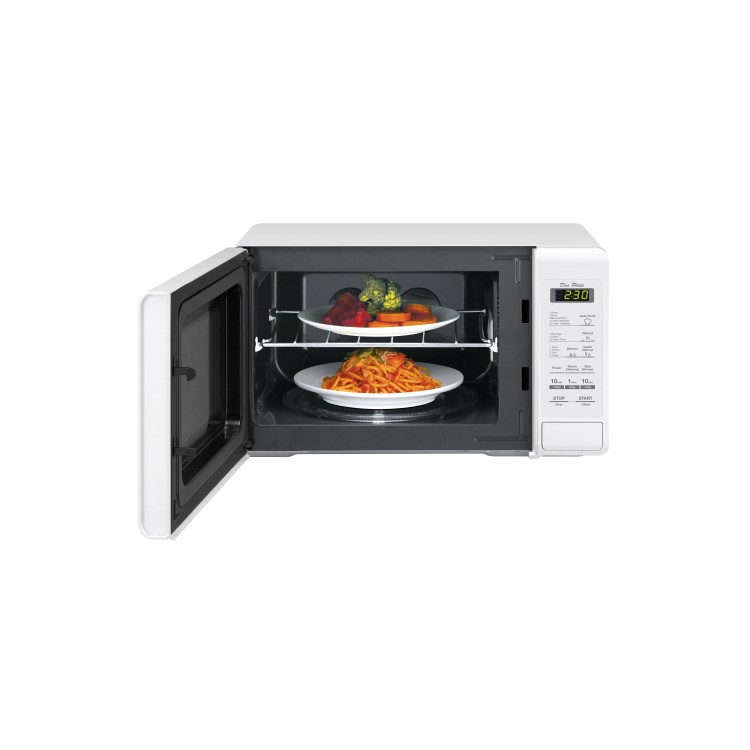 GRADE A2 - Daewoo KOR6M1RDWR 20L Touch Control Freestanding Microwave with Duoplate - White