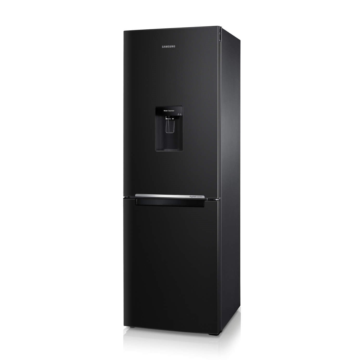 GRADE A3 Heavy cosmetic damage Samsung RB29FWRNDBC 1.78m Tall Freestanding Fridge Freezer With Water Dispenser Gloss Black
