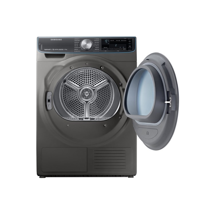 GRADE A2 - Samsung DV90N8288AX QuickDrive 9kg Freestanding Heat Pump Tumble Dryer With Optimal Dry - Graphite W
