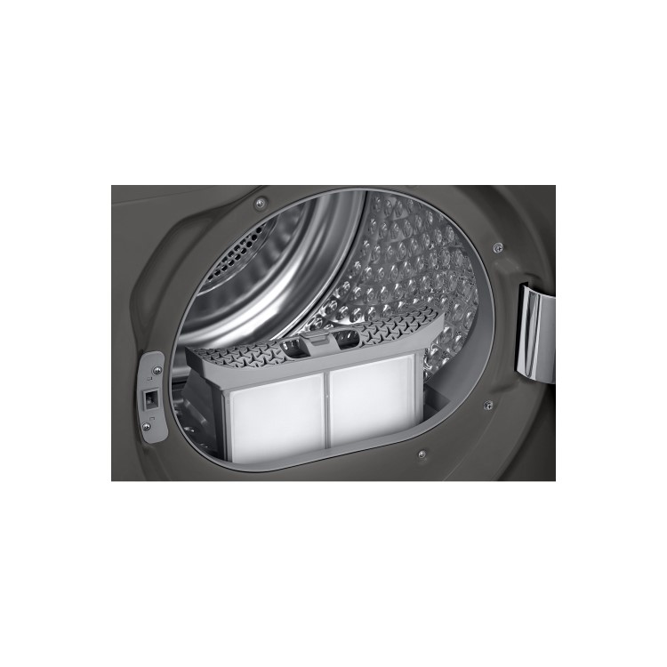 GRADE A2 - Samsung DV90N8288AX QuickDrive 9kg Freestanding Heat Pump Tumble Dryer With Optimal Dry - Graphite W