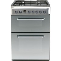 GRADE A3 - Indesit KDP60SES 60cm Wide Double Oven Dual Fuel Cooker - Stainless Steel