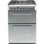 GRADE A3 - Indesit KDP60SES 60cm Wide Double Oven Dual Fuel Cooker - Stainless Steel