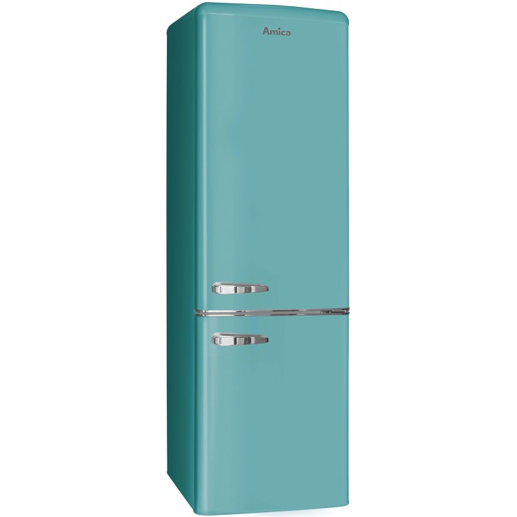 Amica 244 Litre 60/40 Freestanding Fridge Freezer - Duck Egg Blue