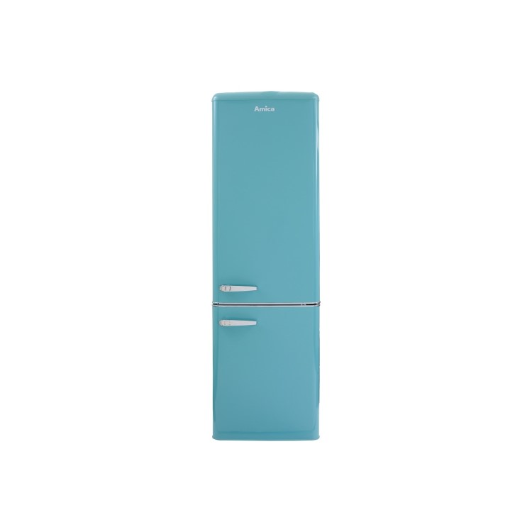 Amica 244 Litre 60/40 Freestanding Fridge Freezer - Duck Egg Blue