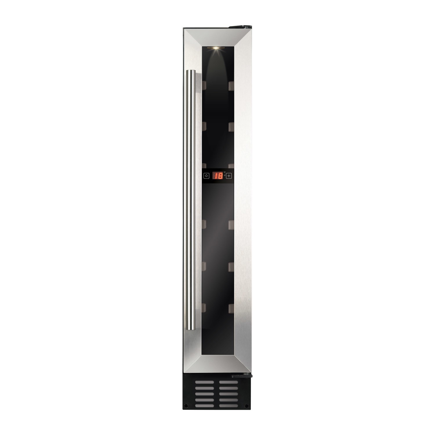 Cda Fwc153ss 7 Bottle Freestanding Under Counter Wine Cooler Single Zone 15cm Wide 82cm Tall Stainless Steel Appliances Direct