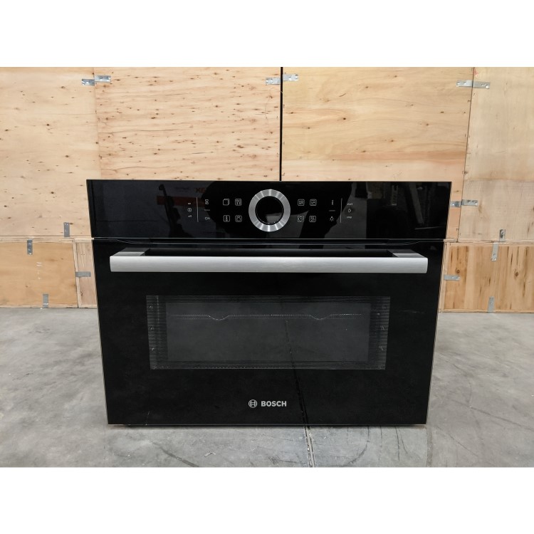 GRADE A3 - Bosch CMG633BB1B Serie 8 Black Built-in Combination Microwave Oven With Touch Controls And TFT Colour Display