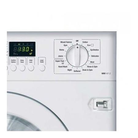 GRADE A3 - Smeg WMI147-2 Fully Integrated Washing Machine 7kg 1400rpm