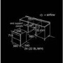 GRADE A2 - CDA DC740BL Electric Built Under Fan Double Oven With Touch Control Timer - Black