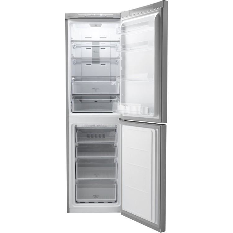 GRADE A2 - Hotpoint TDC95T1IG 50/50 Frost Free Freestanding Fridge Freezer - Graphite