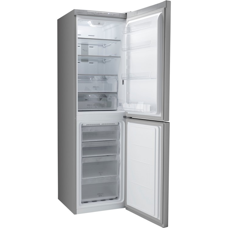 GRADE A2 - Hotpoint TDC95T1IG 50/50 Frost Free Freestanding Fridge Freezer - Graphite
