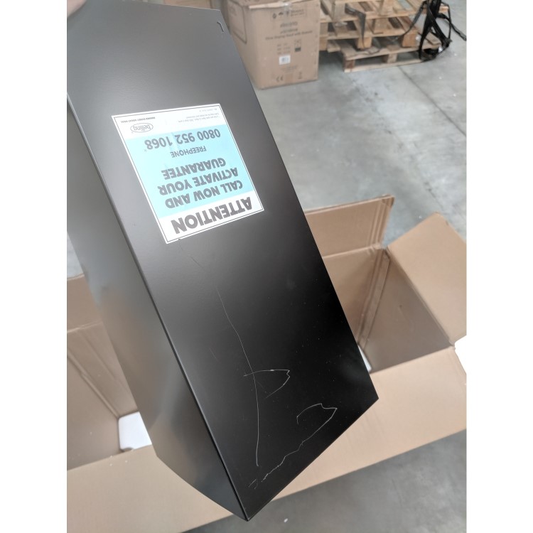 GRADE A3 - Belling Farmhouse 90 Chim 90cm Chimney Cooker Hood - Black