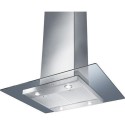 KEIV90E Smeg 90cm Flat Glass Island Cooker Hood - Stainless Steel