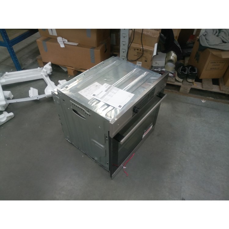 GRADE A2 - AEG BPS351020M SteamBake Pyrolytic Multifunction Electric Single Oven Stainless Steel