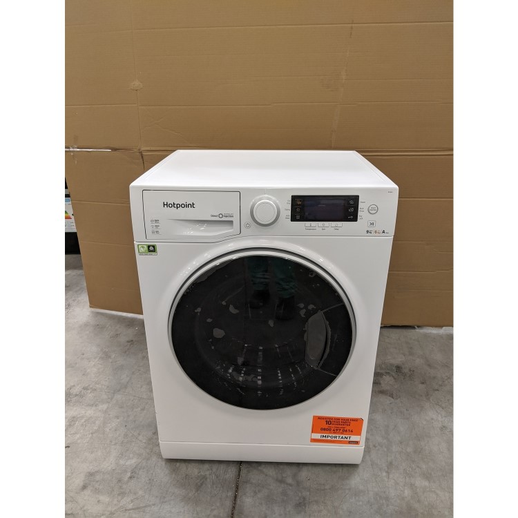 GRADE A3 - Hotpoint RD966JD 9kg Wash 6kg Dry Freestanding Washer Dryer White