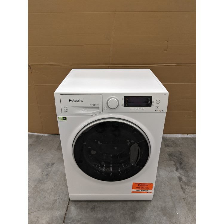 GRADE A3 - Hotpoint RD966JD 9kg Wash 6kg Dry Freestanding Washer Dryer White