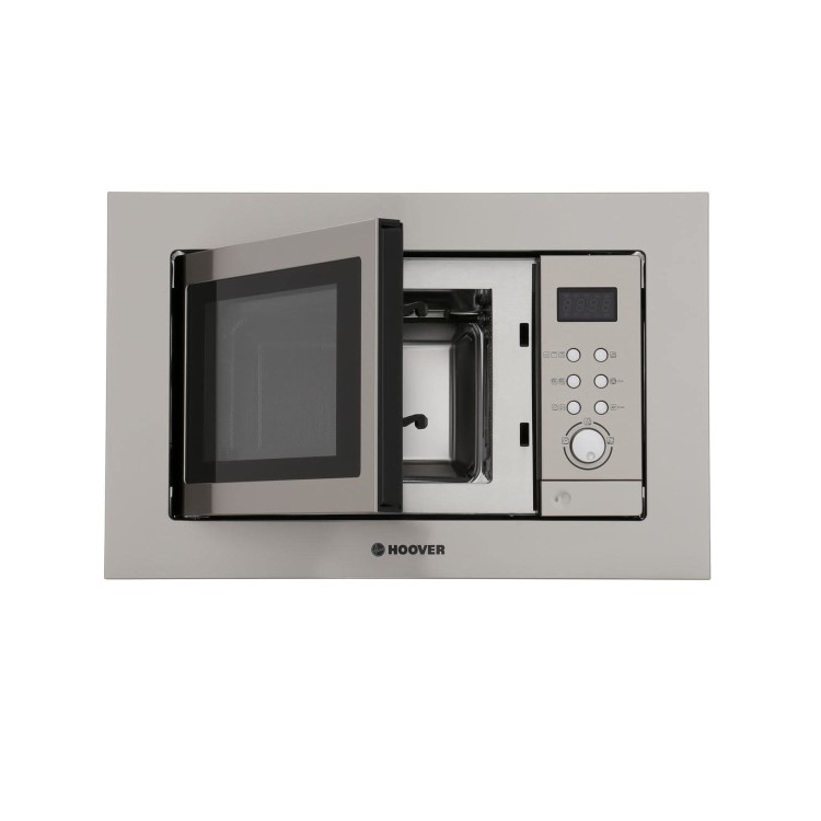 GRADE A3 - Hoover HMG201X 60cm Wide Built-in Microwave Oven And Grill - Stainless Steel