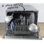 GRADE A1 - electriQ 6 Place Freestanding Compact Table Top Dishwasher - White