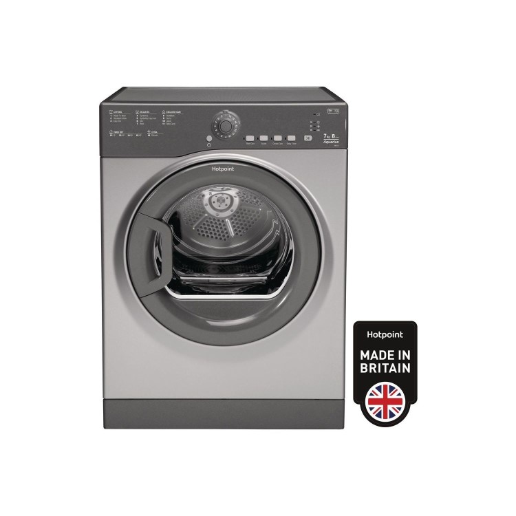 GRADE A2 - Hotpoint TVFS73BGG9 7kg Freestanding Vented Tumble Dryer - Graphite